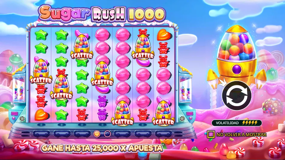 Sugar Rush 1000 — pantalla de inicio