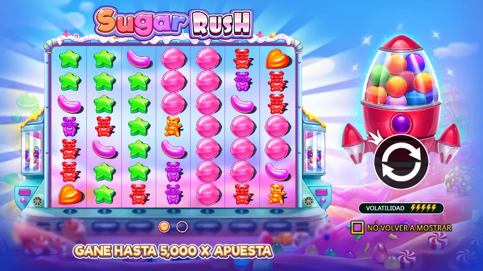 Sugar Rush — pantalla de inicio